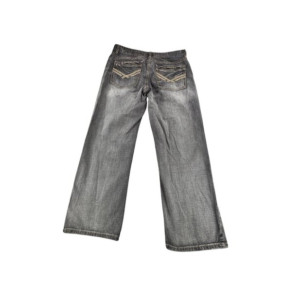 Mens Axel Relaxed Straight Jeans W36 L30 Gray Denim - Picture 5 of 8